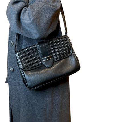borsa in pelle nera