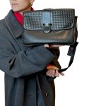borsa in pelle nera