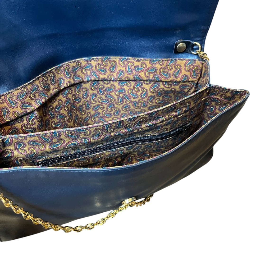 borsa blu tracolla oro-Photoroom (3) (1) Borsa in pelle blu con tracolla oro