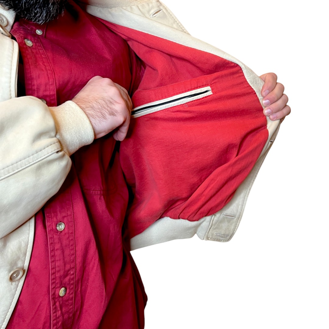 giacca pelle beige-Photoroom (6) Bomber in pelle beige Think Pink