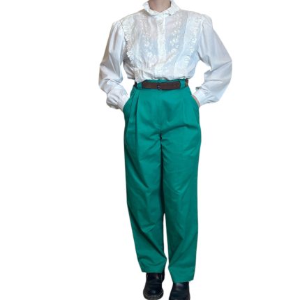 pantalone verde versace