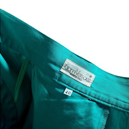 pantalone verde versace