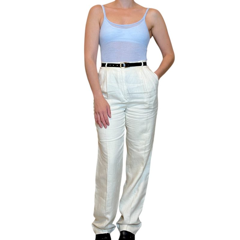 Pantalone bianco panna