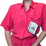 Tuta in seta fucsia