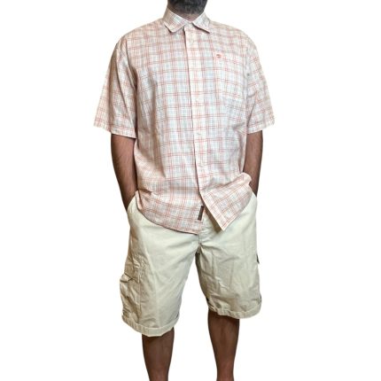 Camicia Timberland a quadri arancione