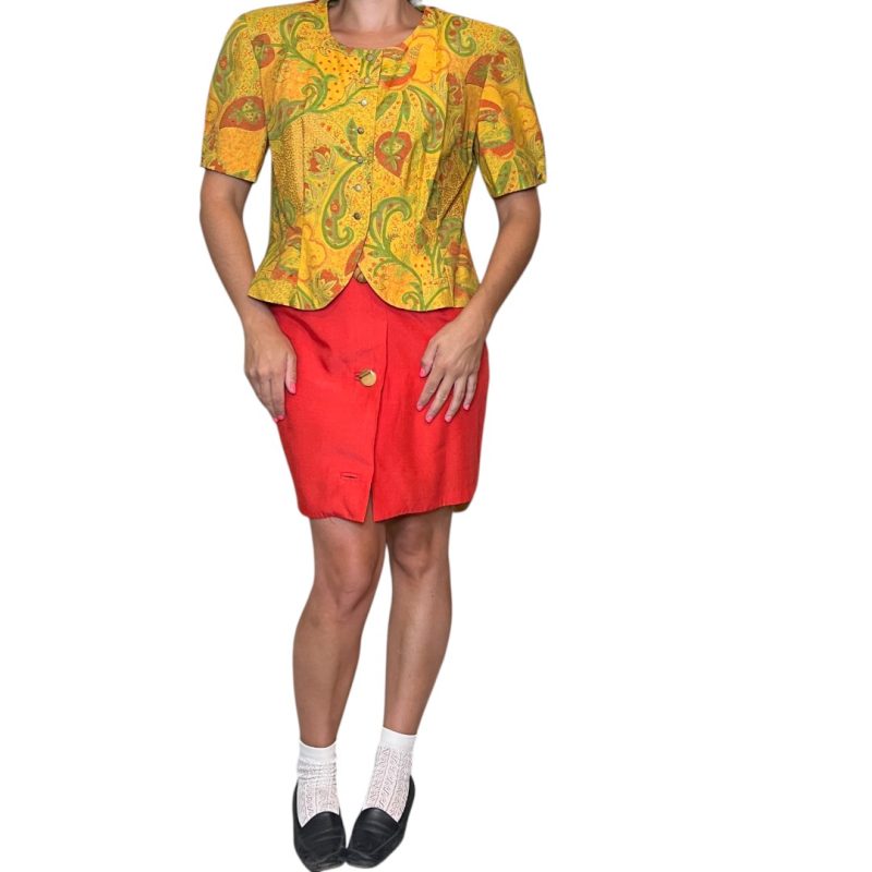 Camicia gialla con spalline