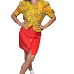Camicia gialla con spalline