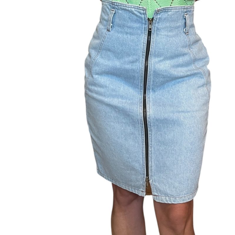 Gonna in jeans chiaro