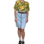 Gonna in jeans chiaro