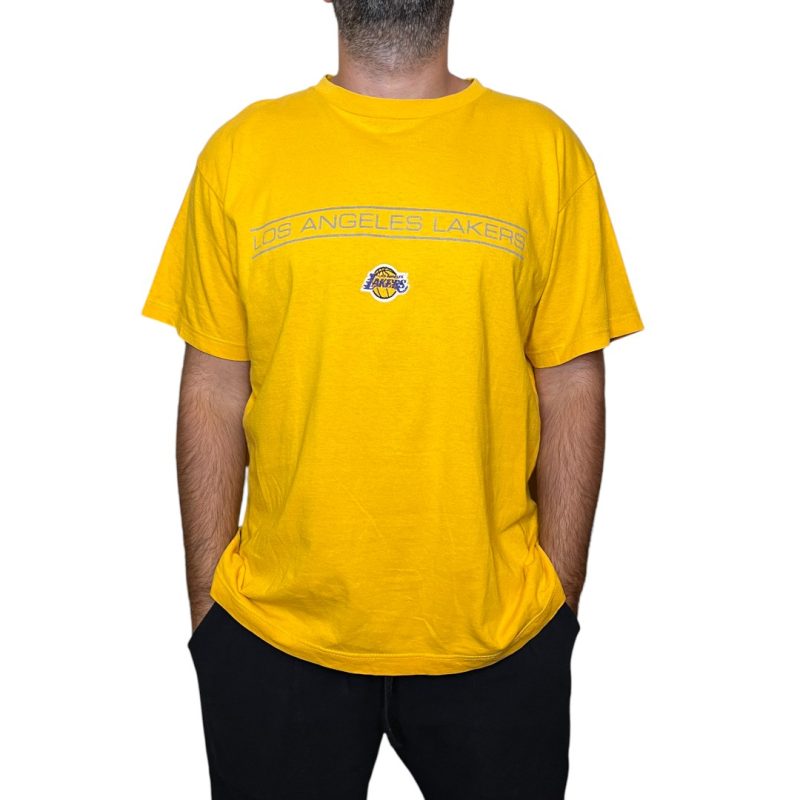 T-shirt gialla Lakers Champion