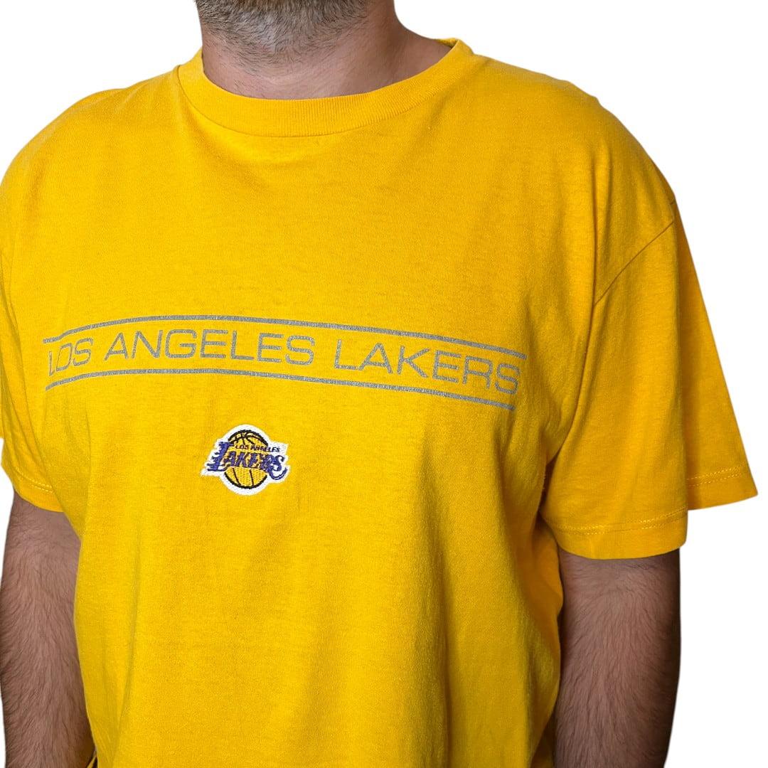T-shirt gialla Lakers Champion