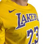 T-shirt gialla Lakers Nike