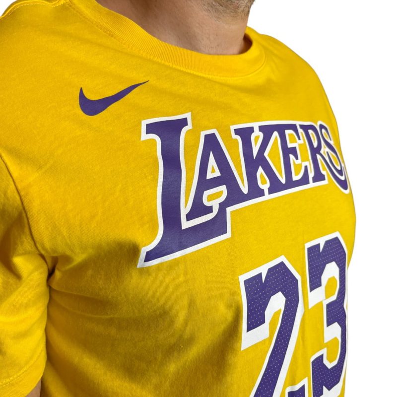 T-shirt gialla Lakers Nike