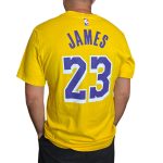 T-shirt gialla Lakers Nike
