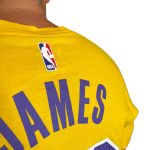T-shirt gialla Lakers Nike