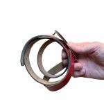 Cintura in vera pelle rossa