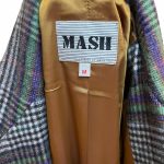 Blazer a quadri viola e verde Mash