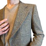 Blazer in lana melange
