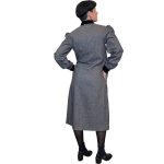 Abito vintage - 100% lana - grigio e nero