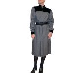 Abito vintage - 100% lana - grigio e nero