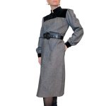 Abito vintage - 100% lana - grigio e nero