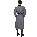 Abito vintage - 100% lana - grigio e nero
