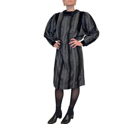 Abito vintage - con lurex argento