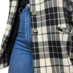 Stefanel - Blazer vintage - quadri bianco e nero