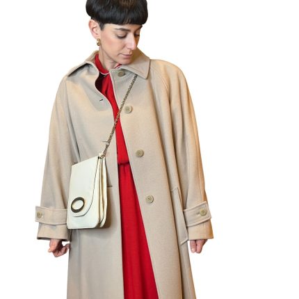 Borsa vintage in pelle - beige