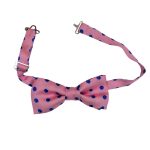 Vintage Groove Handmade - Papillon rosa - 100% seta