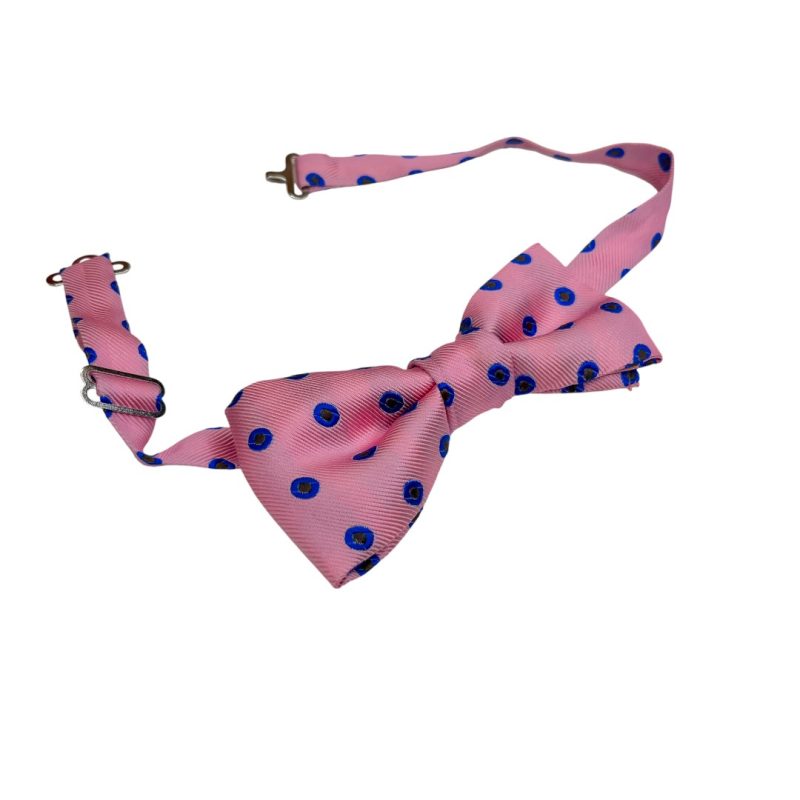 Vintage Groove Handmade - Papillon rosa - 100% seta