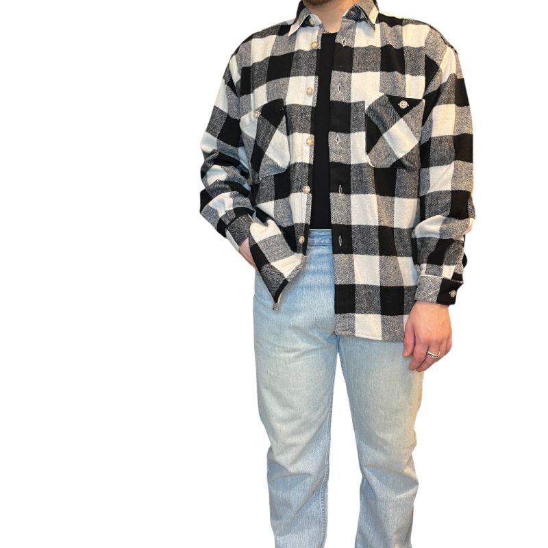 Tipo's - camicia di flanella vintage - fantasia a quadri