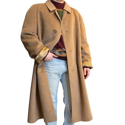 Cappotto vintage - 100% lana - colore cammello
