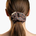 Vintage Groove Handmade - Scrunchie rosso e blu - 100% lana
