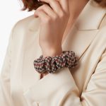 Vintage Groove Handmade - Scrunchie rosso e blu - 100% lana