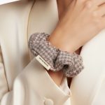 Vintage Groove Handmade - Scrunchie rosa e grigio - 100% lana