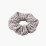 Vintage Groove Handmade - Scrunchie rosa e grigio - 100% lana