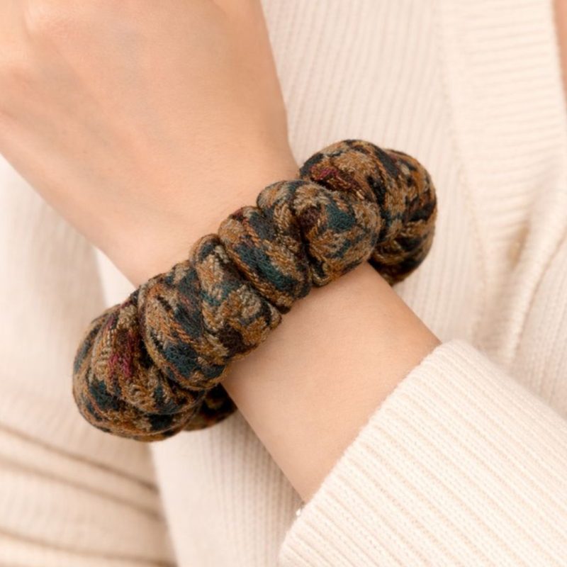Vintage Groove Handmade - Scrunchie colorato - 100% lana