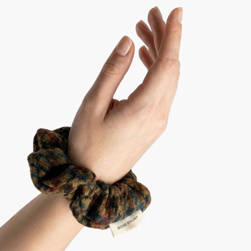 Vintage Groove Handmade - Scrunchie colorato - 100% lana