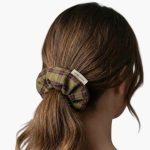 Vintage Groove Handmade - Scrunchie rosso e verde - 100% lana