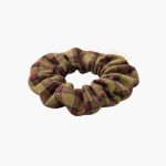 Vintage Groove Handmade - Scrunchie rosso e verde - 100% lana