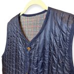 Vintage Groove Sartoriale - Gilet double face - blu - lungo