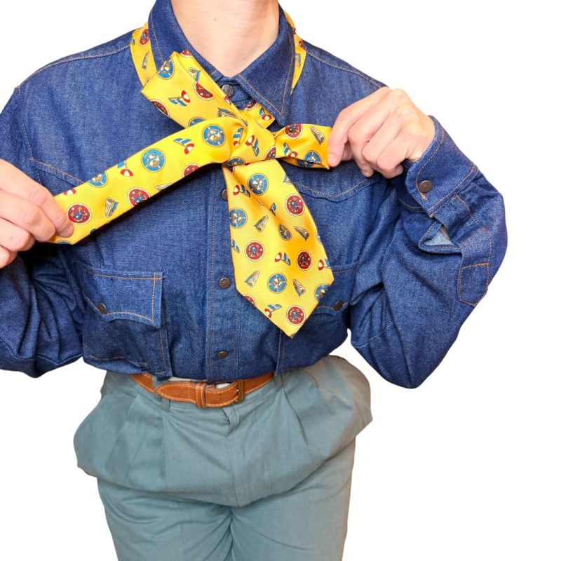 Cravatta vintage - gialla