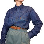Pantalone sartoriale vintage - petrolio