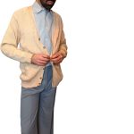 Cardigan con bottoni - beige