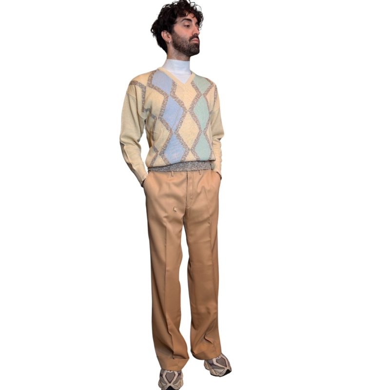 Maglione vintage - misto cotone- giallo