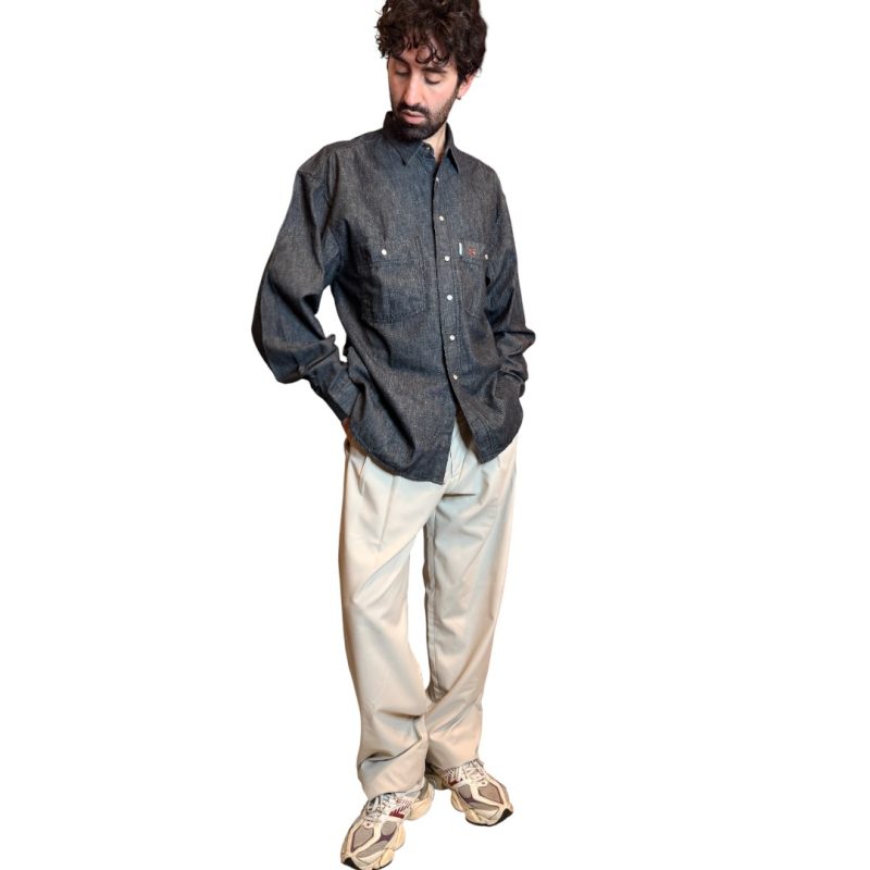 Casucci - camicia vintage in denim - nero