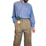 Pantalone sartoriale grigio - misto lana