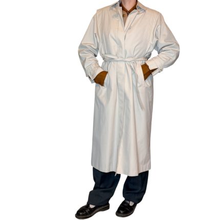 Trench bianco panna - con cintura