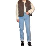 Vintage Groove Sartoriale - Gilet double face - verde scuro - lungo